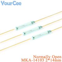 20 pcs Switch Reed Switch 2x14mm Green Glass Normally Open Contact For Sensors 100% Original NO