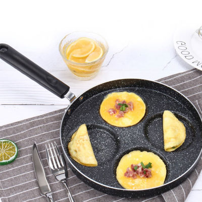 กระทะหลุม กระทะทำไข่ดาว กระทะอเนกประสงค์ กระทะ non-stick ไม่ติดกระทะ หม้อ กระทะทอดไข่ แบบ 4 หลุมทอดอเนกประสงค์ ไม่ติดกระทะ pan omelet pan no stick pan Beautiez