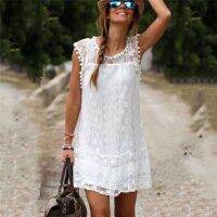 【cw】 Womens Dresses Female Vestidos Sleeveless Beach