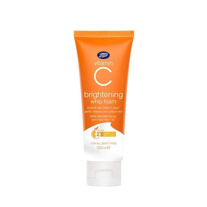 Boots Vitamin C Brightening Whip Foam บูทส์ วิตามิน ซี ไบร์ทเทนนิ่ง วิป