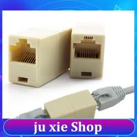 JuXie store Network Ethernet Coupler RJ45 Female Extender Cable LAN Connector Socket Dual Straight Head Lan Cable Joiner