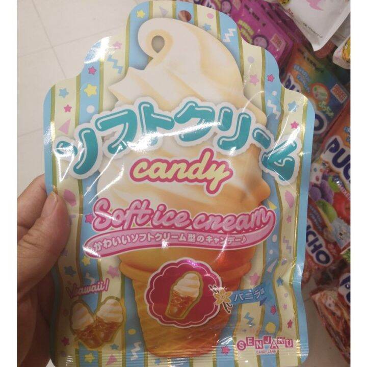 อาหารนำเข้า-japanese-candy-new-21-peach-flavor-dkw-momozukushi-candy-85gpeach-85