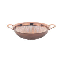 Stainless Steel Drain Basket Rice Strainers Gold Fruit Colander Rice Mesh Filter Vegetable Basket With Handle Kitchen Tool