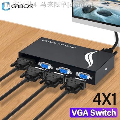 【CW】☸▨  4X1 Splitter Cable Video Display 4 1 Out Port Hub Laptop Projector PS4 TV