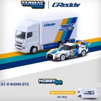 Tarmac Works รถรุ่น1:64 GT-R NISMO GT3อัลลอยหล่อตายยานพาหนะรถบรรทุก-GT3 + รถบรรทุก