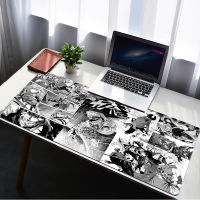 Large 900x400mm Black And White Anime Mouse Pad Waterproof Desktop Oil-proof Non-slip Gamer Deskmat Gaming Mousepad Big Car