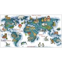 【CC】 The whole world is waiting for you Counted 11CT 14CT 18CT Kits Embroidery Needlework Sets