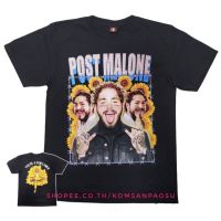 เสื้อยืดแขนสั้นคอกลมเสื้อยืด postmalone hiphop tshirts posty เสื้อ postmaloneCotton 100%  [S-5XL]S-5XL