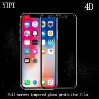 [Electronic film] YIPI กระจกนิรภัยสำหรับ iPhone X IPhoneX โค้งขอบเต็มปก9H ป้องกันหน้าจอพรีเมี่ยมสำหรับ iPhone X แกร่งแก้ว