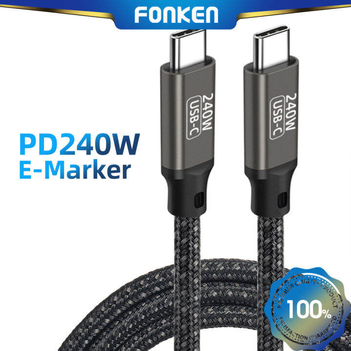 Fonken W Usb Type C Cable Power Line Pd Usb C To Usb C For M A C