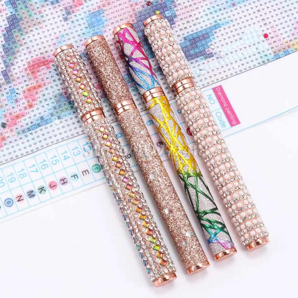 ♘SALE】 nmqmpb 5D Rhinestone Glitter Diamond Painting Tool Pen Point Drill  Pens Diamond Cross Stitch Embroidery DIY Craft Accessory Gift