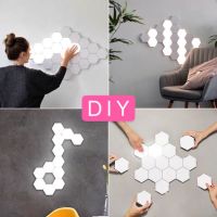 LE ไฟปิงปอง DIY 1+3 ไฟติดผนังแบบไร้สาย ใช้ถ่านAAA ปรับความสว่าง ตั้งเวลาเปิด-ปิดไฟได้ COB ไฟติดทางเดิน ไฟส่องทางเดิน ไฟประดับ ไฟตกแต่ง