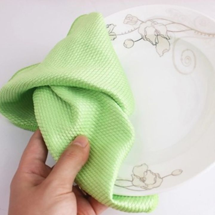 1pc-30x40cm-household-glass-window-cleaning-cloth-kitchen-absorbent-dishcloth-cleaning-rags-washing-towel-scouring-pad