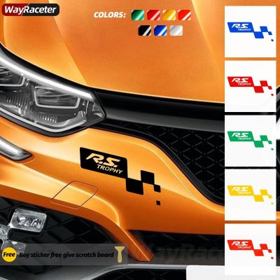 ☞ Car Front Bumper Blade Sticker Racing RS Trophy Graphics Body Vinyl Decal For Renault Sport Megane Clio Cup Sandero Accessories