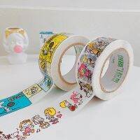 4.5Cm*100M Snoopy Cartoon Color Sealing Packaging Tape Diy Kawaii Anime Hand Account Decorative Material for Kids Birthday Gifts Label Maker Tape