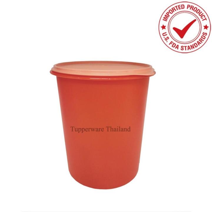 Tupperware canister orange 10Liter