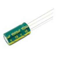 100PCS 1500UF 16V 16V1500UF Aluminum Electrolytic Capacitor high frequency 10X20MM