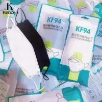 KeraSys KF94 [แพ็ค 10 ชิ้น] ปิดปาก งาน 4D หนา 4 ชั้น 2 สี ขาว ดำ มี 2 แบบคละให้ ทรงเกาหลี ระบายอากาศได้ดี
