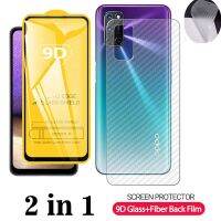 ?? 2 in 1 โทรศัพท์ การผสมผสาน ฟิล์ม Oppo Realme 5 5i 6i 5s 7i 7 8 6 5 3 Pro Narzo 50i 50 20 Pro GT Neo Neo2 C25Y C2 C17 C11 X Lite GT Master C25S C25 C21 C20 C15 C12 กระจกนิรภัย ฟิล์มด้านหลัง