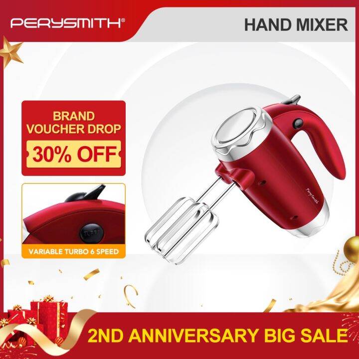 PerySmith Hand Mixer 300W 3 in 1 EasyCooking Series HB300 | Lazada PH