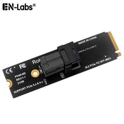 MiniSAS SFF8643ไปยังการ์ด NVMe PCIe 4.0สำหรับ U.2 (SFF-8639) M.2 SSD NVMe M-คีย์เพื่อ SFF-8634อะแดปเตอร์การ์ดขยายอะแดปเตอร์ FJK3825