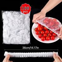 geegostudio 100Pcs/Bag Reusable Elastic Food Covers - Keep Your Leftovers Fresh &amp; Secure!