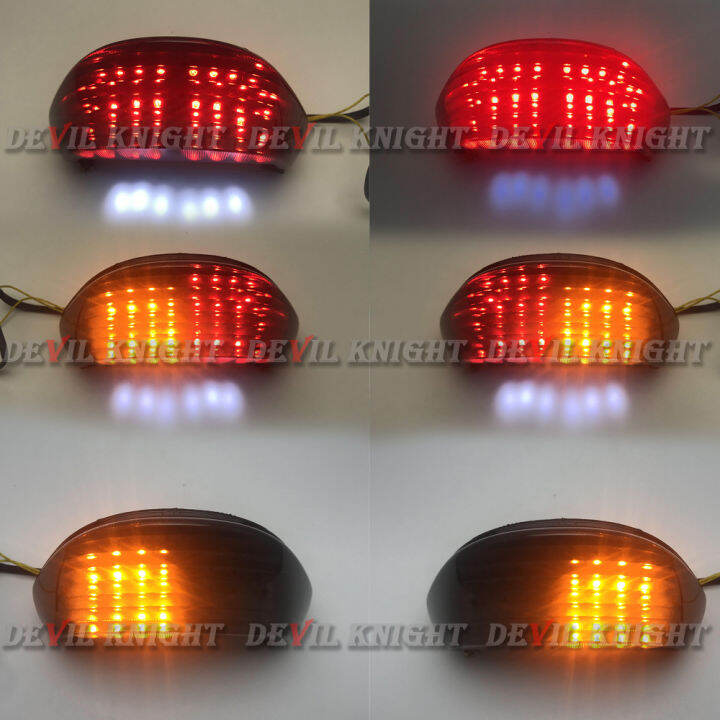 สำหรับ00-05คาวาซากินินจา-zx12r-zx-12r-led-หางไฟเบรกด้านหลังเปิดสัญญาณไฟแสดงสถานะแบบบูรณาการโคมไฟ2000-2001-2002-2003-2005