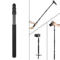 Protable Compact Lightweight Extendable Mini 2in1 Zoom Microphone Boom Pole Camera Monopod Padded Handle   Twist Lock 3 Sections Outdoorfree - Intl