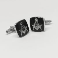 cufflinks กระดุมเเขนเสื้อเชิต คัฟฟ์ลิ้งค์ ลาย- Masonic- มาโซนิค