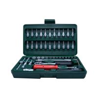 ?ดีสุดๆ!! ชุดบ็อกซ์ META VR 91432 46 ชิ้น/ชุด ช่างมืออาชีพ SOCKET WRENCH SET META VR 91635 46PCS ไขควงบล็อก