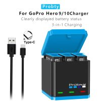 ZZOOI For GoPro 9 10 11 Charger  fast charging box  lithium ion battery storage box  for GoPro Hero 9 10 11 sports camera accessorie