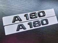 3D ABS เคลือบเงาแมตต์พลาสติกสีดำ A180ลำต้นด้านหลังโลโก้ตราสัญลักษณ์สติ๊กเกอร์สำหรับ Benz W176 AMG ชั้น A45 5X