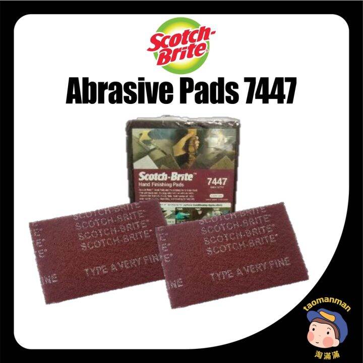 3M Scotch Brite Abrasive Hand Pad 7447 superior alternative to steel
