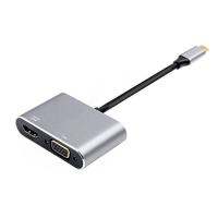 【popular】 Shajalal Trading ฮับตัวแยก USB-C แบบพกพาพิมพ์-C เป็น HDMI-ตัวรับ VGA ฐานคอนเวอร์เตอร์