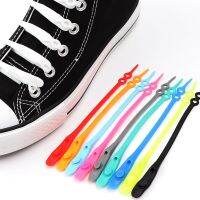 14pcs Stretch Silicone Shoelaces No Tie Shoe laces Elastic Laces Sneaker Adult kids Rubber Sports Shoelace for Shoes accessories Shoes Accessories