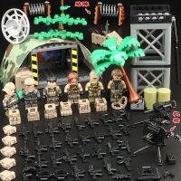 Compatible with Lego building blocks mercenary figure tank Hummer armored vehicle puzzle assembly DIY childrens toy scene