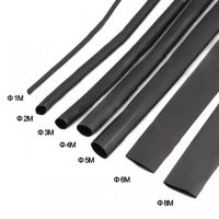 8 Meter/set Heat Shrink Tube kit 1/2/3/4/5/6/7/8MM 2:1 Black Heat Shrink Tubing Shrinkable Sleeving Wrap DIY Connector wire kit