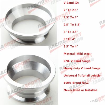 Universal 2 2.5 3 3.5 ID To 2.5 3 3.5 4 V-Band Flange Mild Steel Reducer