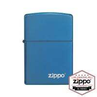 ไฟแช็ก Zippo รุ่น 20446ZL High Polish Blue Zippo Logo  ของแท้ 100% รับประกันตลอดอายุการใช้งาน