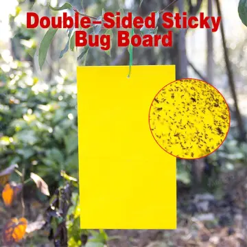 20PCS Insect Sticky Board Strong Double-sided Yellow Sticky Traps