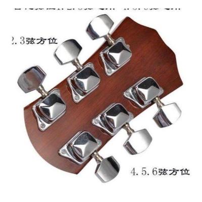 🏆 Folk guitar semi-enclosed tuner knob universal pegs wooden guitar string twister guitar accessories universal Delivery within 24 hours