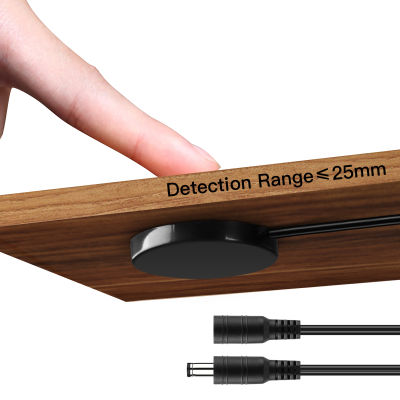LED Light Strip Touch Dimming Switch Hand Sweep Motion Sensor DC12V-24V 60W Signal Penetrable 25mm Wood Panel No Need to Punch
