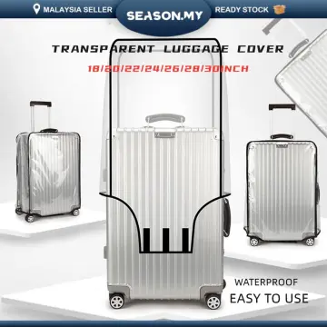 Ready Stock KL Cover Luggage Protector Transparent PVC Usable