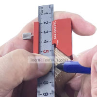 4590 Degree Round Center Line Scribe Angle Scriber Steel Ruler Aluminum Alloy Positioning Block Woodworking DIY Measuring Tools