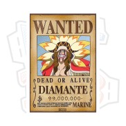 Poster truy nã Diamante - One Piece