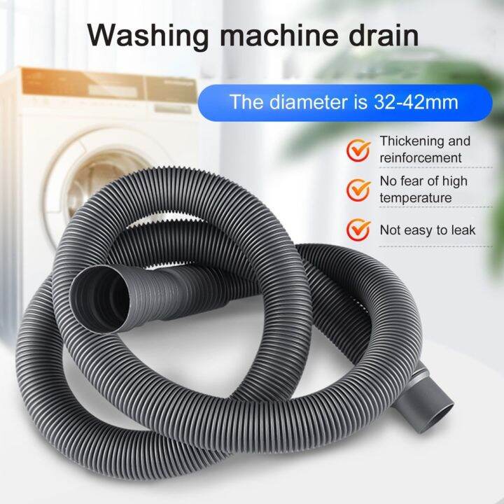 1Set 1/2/3M Universal Flexible Wash Machine Dishwasher Drain Hose