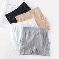 DQ Ice Silk Boyshorts Womens Underwear Big Size Panties Seamless Cotton Crotch Mid Waist Ladies Safety Pants Short Legging Plus Size