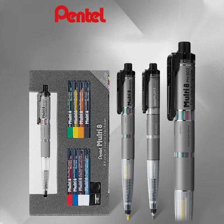  Pentel PH802ST Multi-8 Leadholder and Lead Set : Office  Products