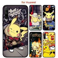 ♣▣ เคส Huawei Y7 Y9 7 Nova Y61 Y70 10 Pro 9 7 SE 7i 5T 3i โทรศัพท์แบบนิ่ม เนื้อด้าน ลายปิกาจู สําหรับ