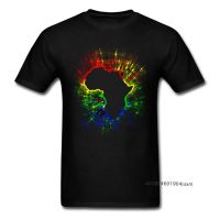 Pure Men Tshirt Africa Continent Flag Tshirts T Group Black